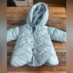 Light Blue Quilted Baby Jacket Jacadi 12 months